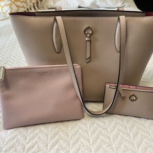 Kate Spade Adel bundle tote wristlet wallet